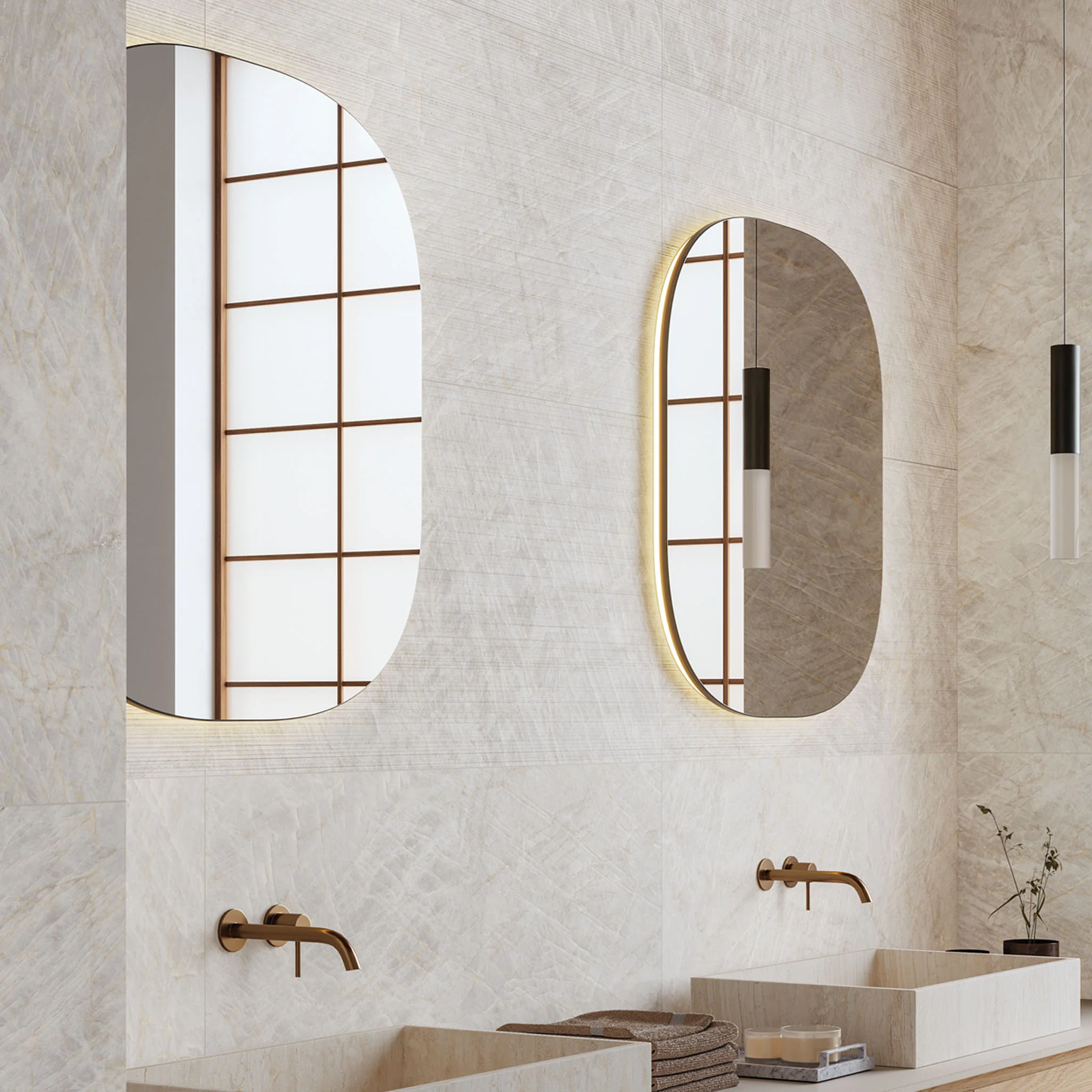 Adele Pearl Fluted Tile - Image 4