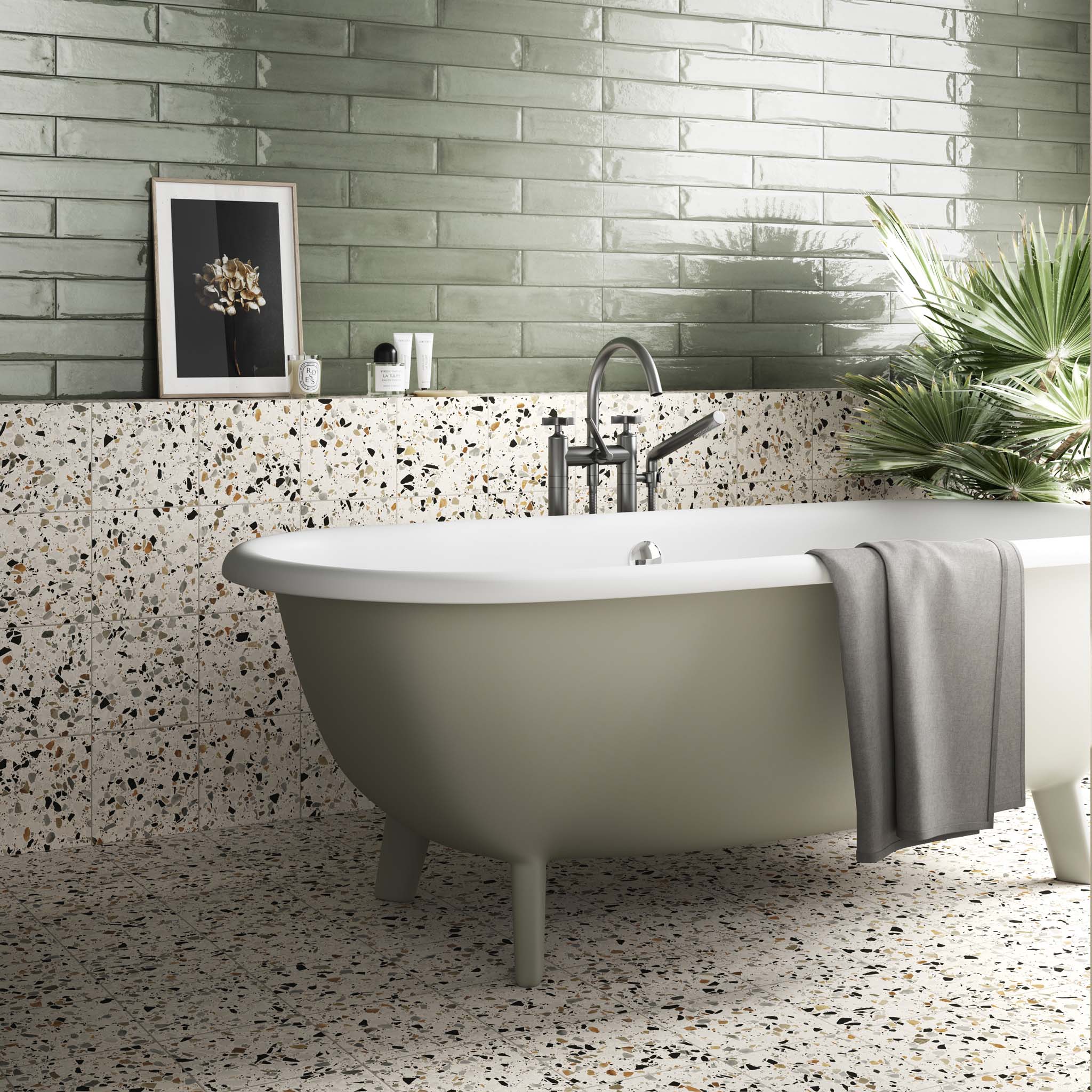 Arlo Light Terrazzo Tile - Image 4