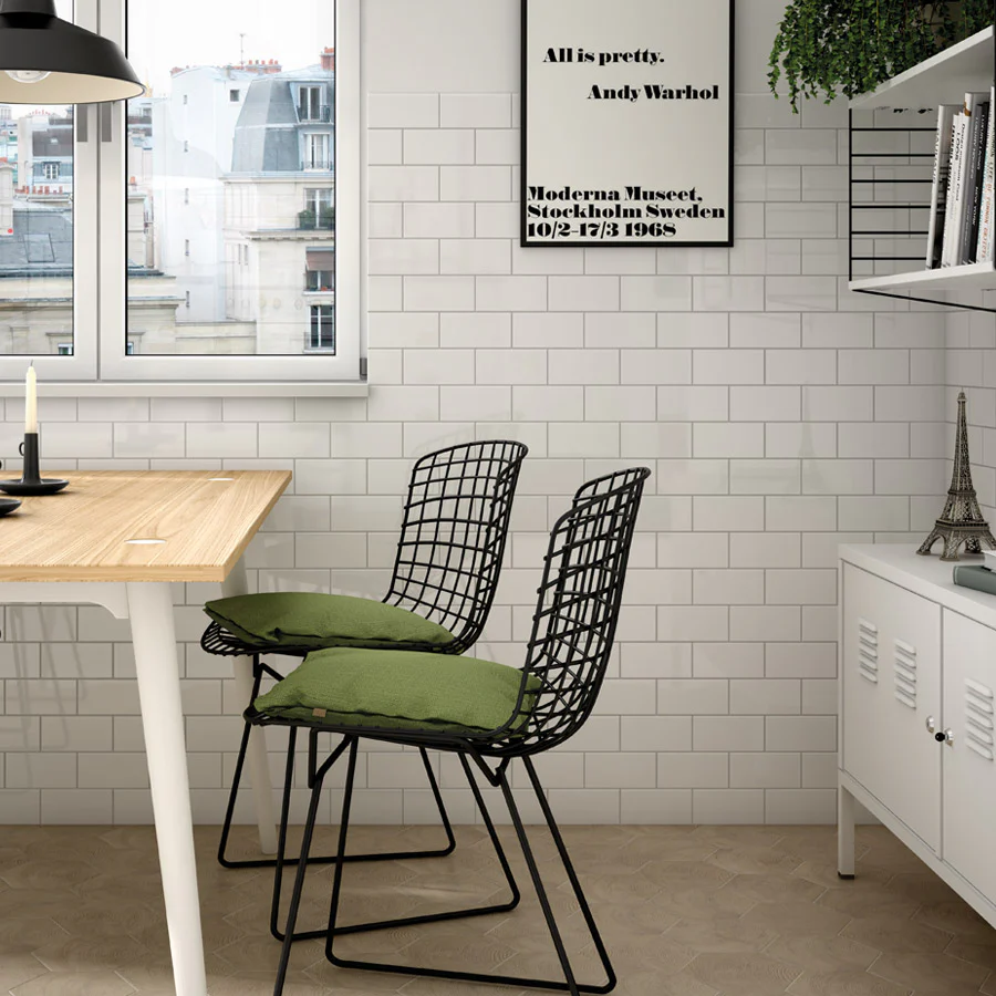 Elements White Wall Tile - Image 3