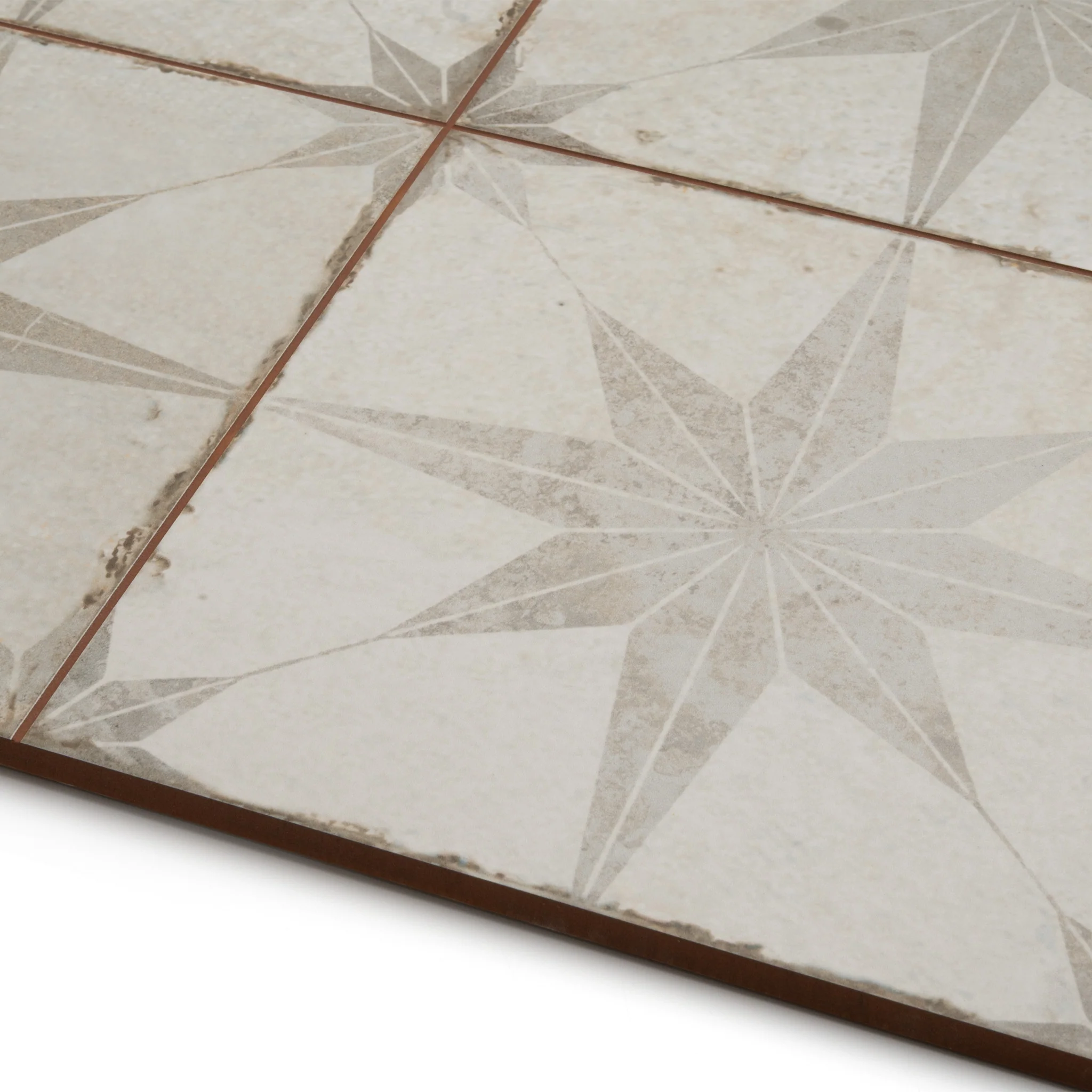 Heritage Star White Patterned Tile - Image 5