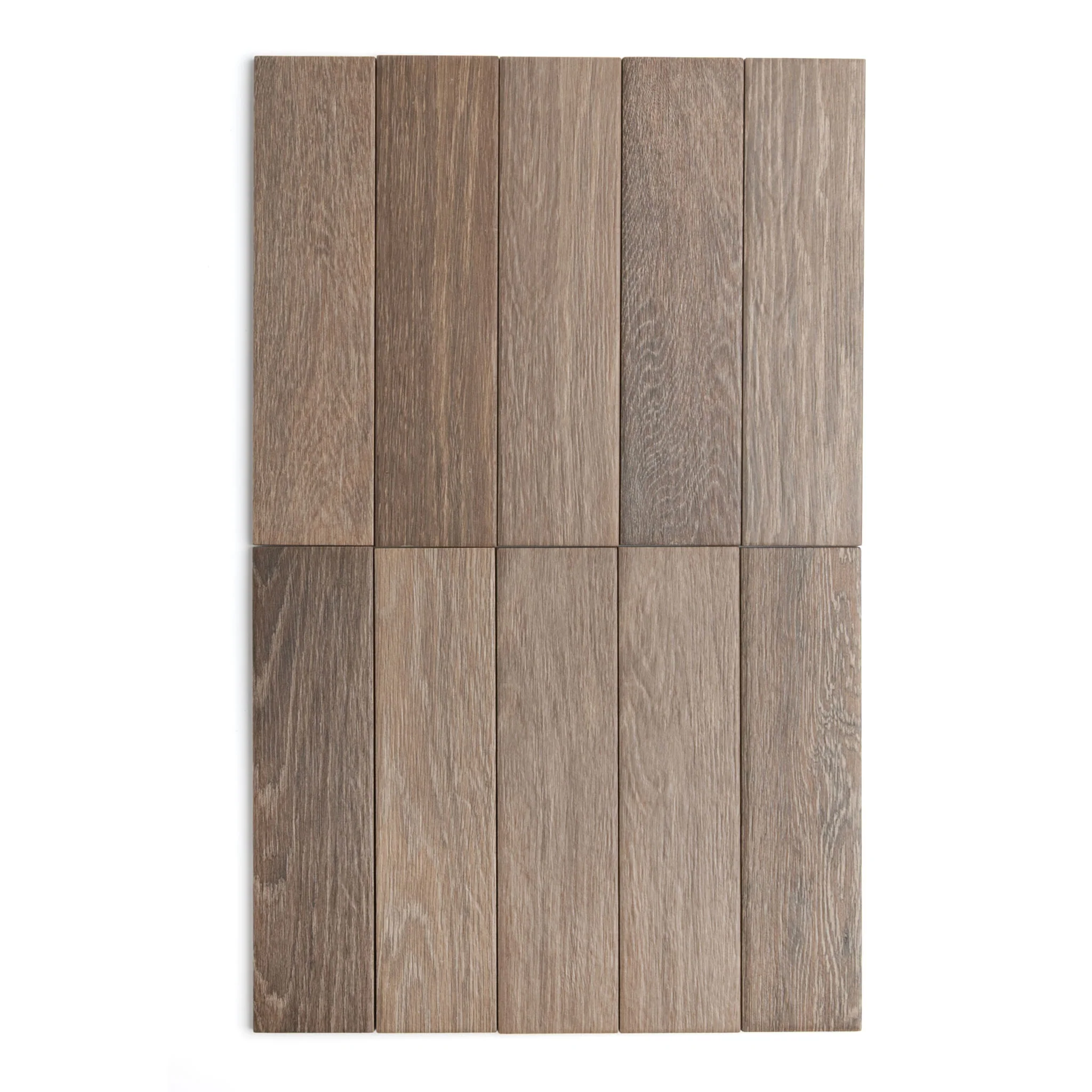 Herringbone Brown Wood Effect Tile - Image 3