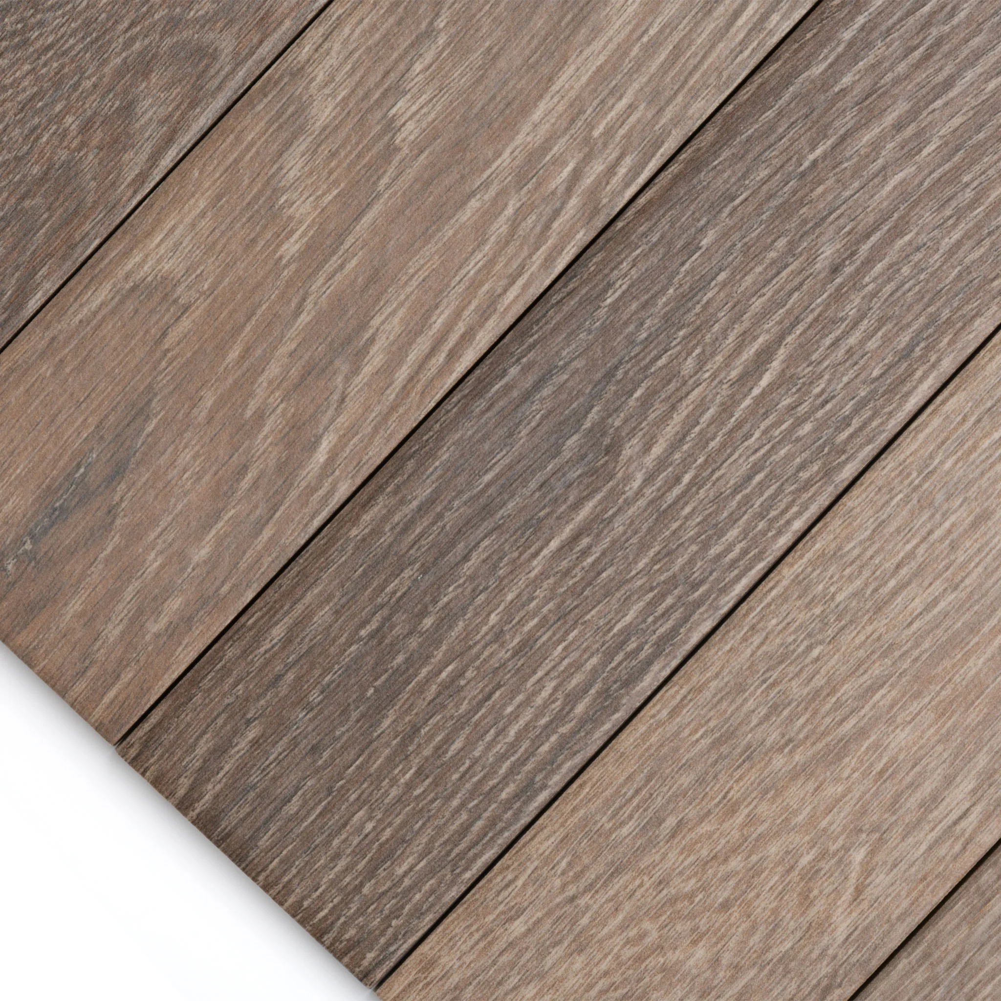 Herringbone Brown Wood Effect Tile - Image 5